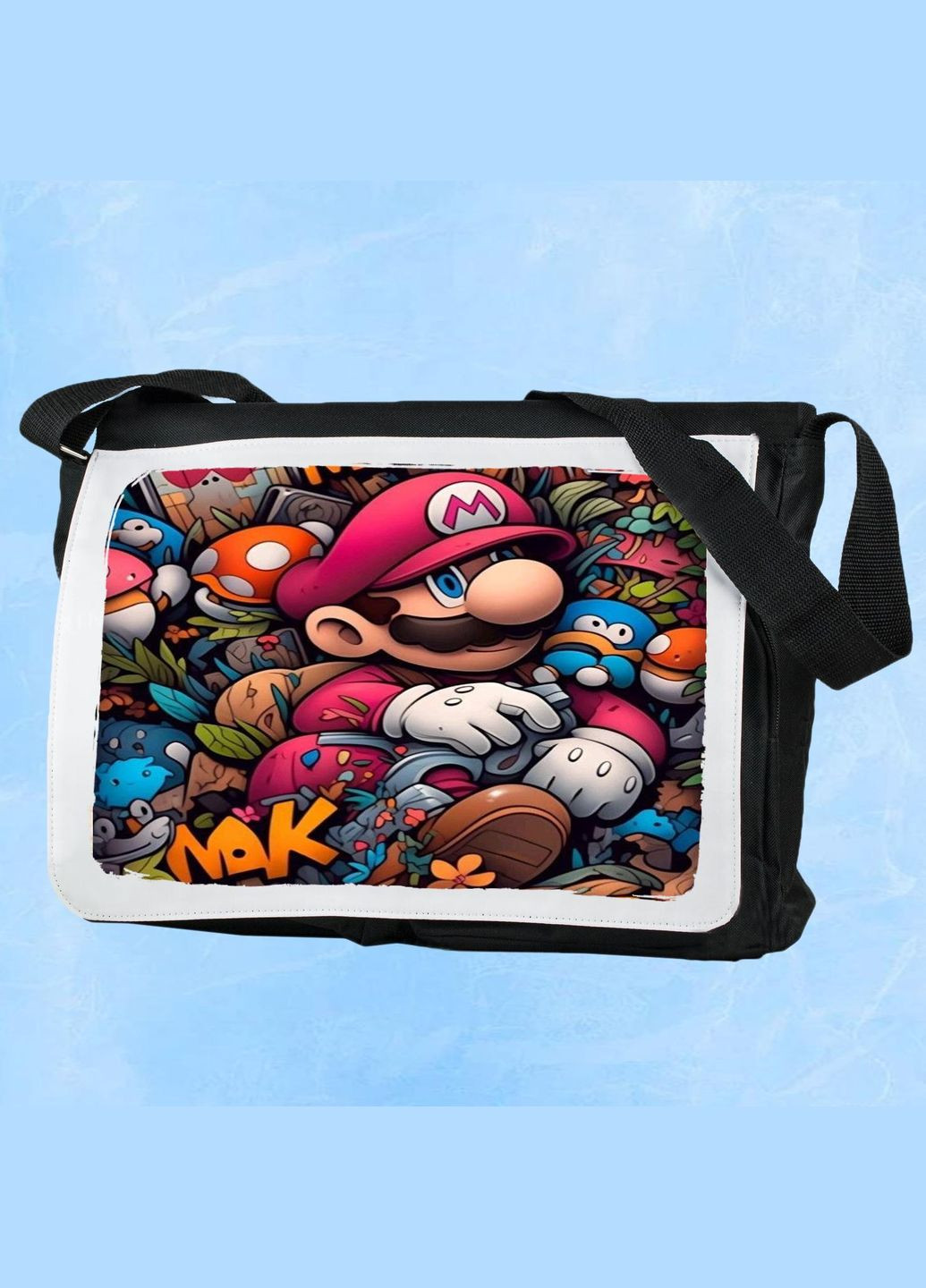 Мужская (женская) сумка через плечо для спортзала дорожная универсальная Style #005 Черный No Brand (322119200)