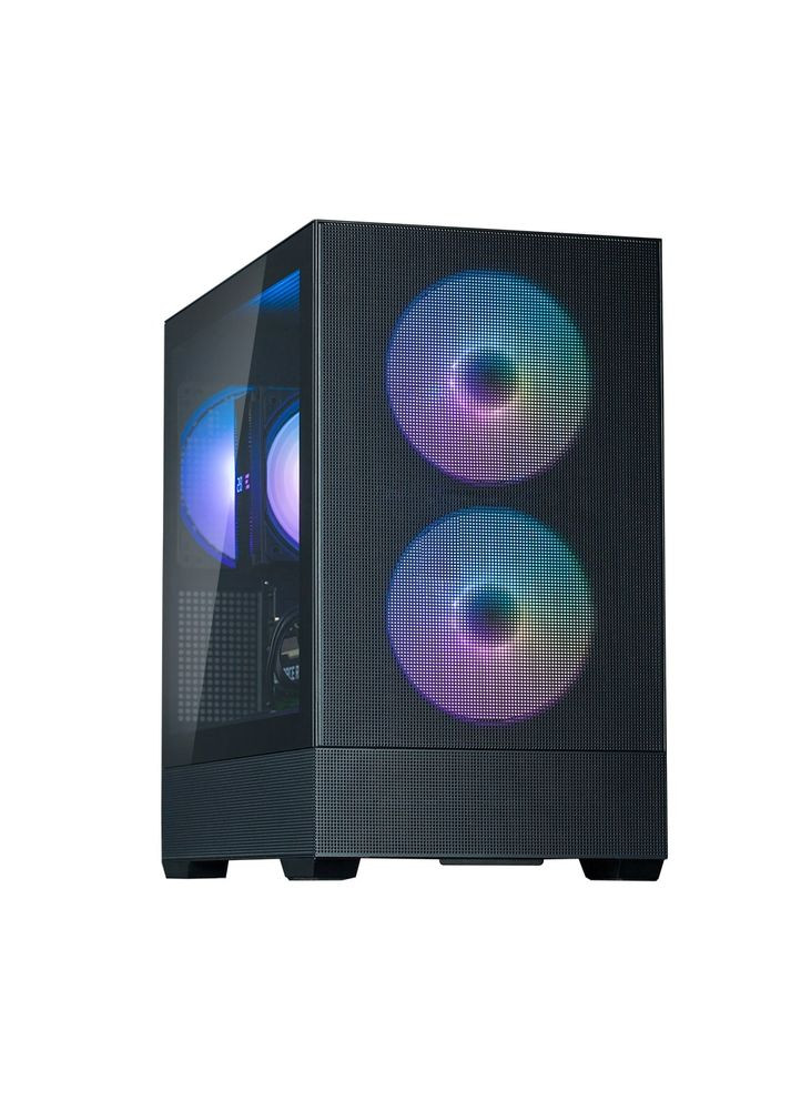 Корпус P30 AIR без БП, 1xUSB3.0, 1xUSBType-C, 3x140мм ARGB, VGA 392мм, LCS ready, TG Side Panel, mATX, чорний Zalman (314776310)