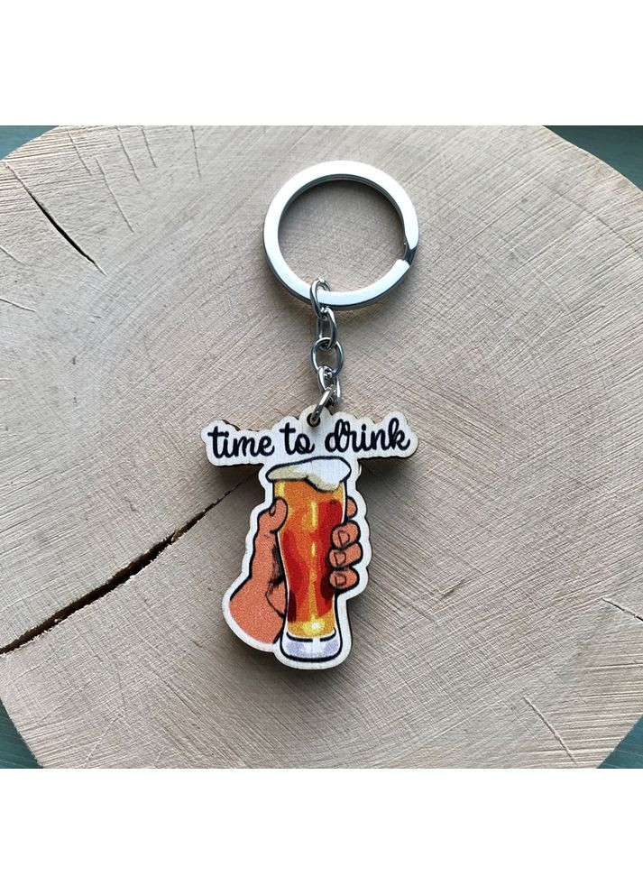 Деревянный брелок "Time to drink" Cozy-Up (363840244)