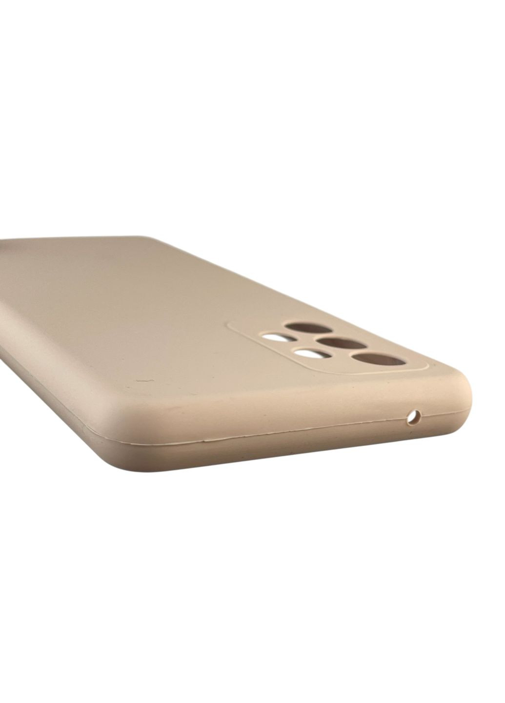 Чехол для Galaxy A52 5G (SM-A526) силиконовый с микрофиброй нескользящий на самсунг а52 5г пудровый Samsung (366387316)