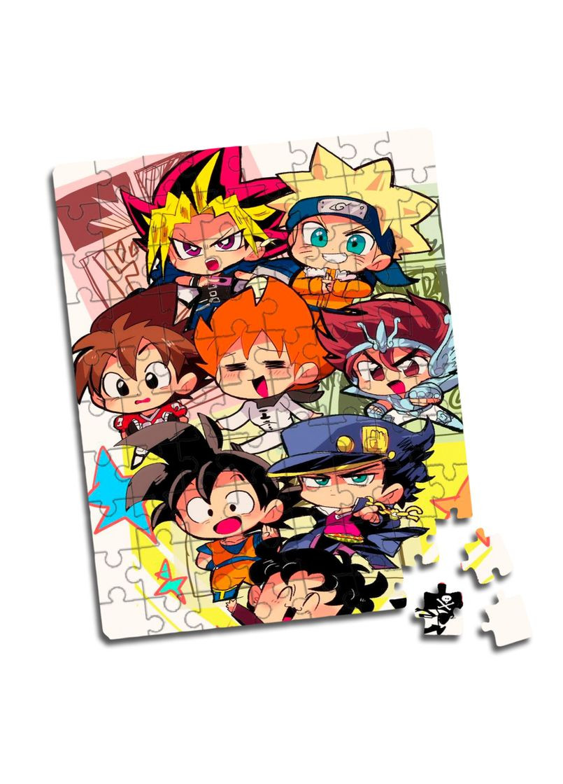 Пазл для детей Персонажи аниме A4 80 элементов No Brand (309152758)