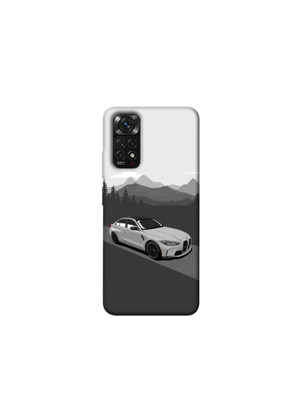 Чехол на Xiaomi Redmi Note 11 (Global) / Note 11S BMW grey v3 Frontalka (353839752)