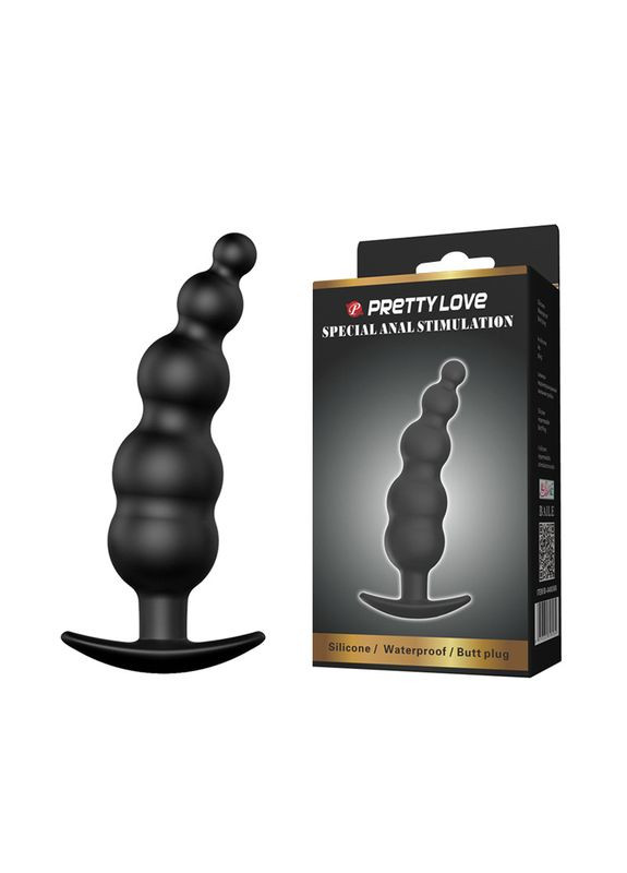Анальна пробка - Pretty Love Special Anal Stimulation Butt Plug Black LyBaile (362453424)