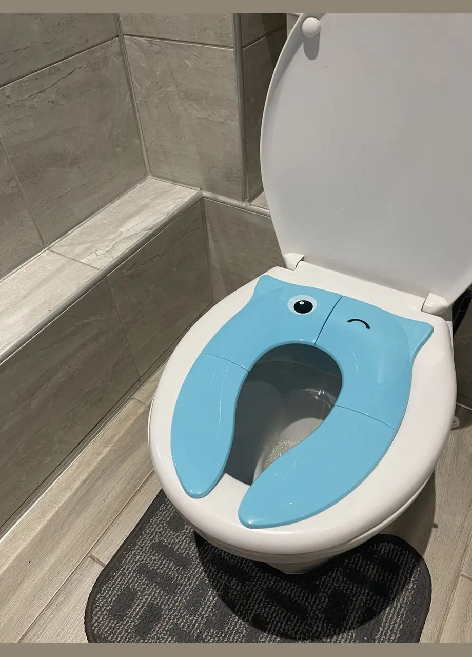 Детская складная дорожная накладка на унитаз Сиденья для унитаза детское 36*26 см от 18 мес LELUNO (302496555)