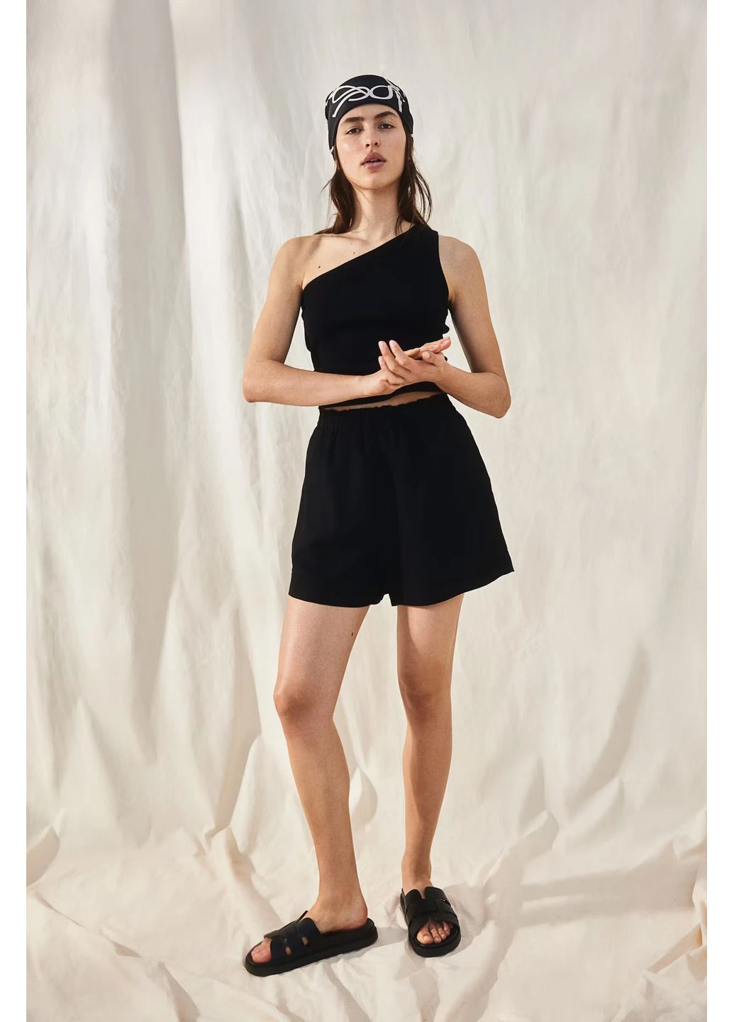 Шорти з льоном H&M (316116080)