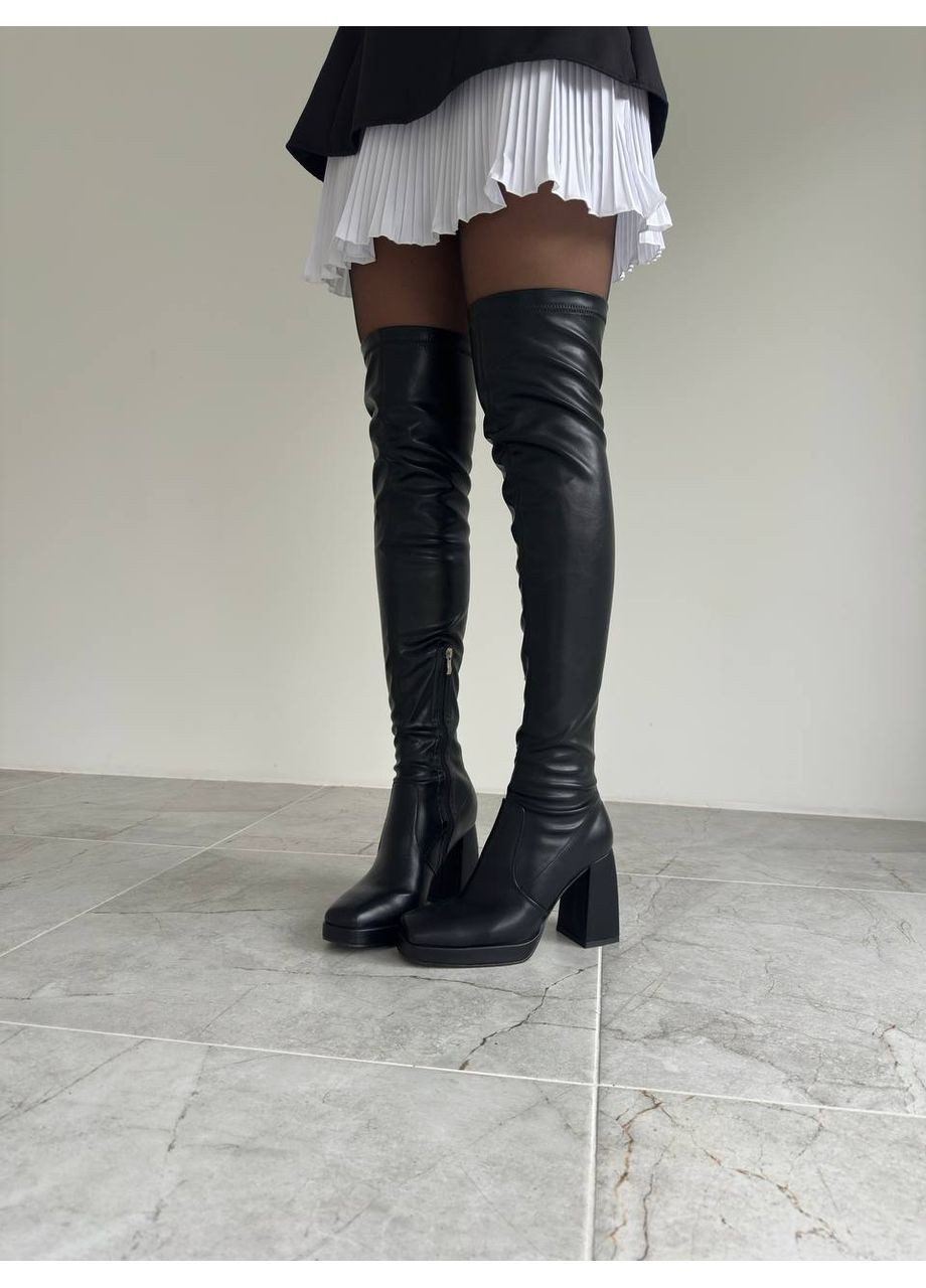 Демісезонні ботфорти на масивних підборах Helen (362562544)