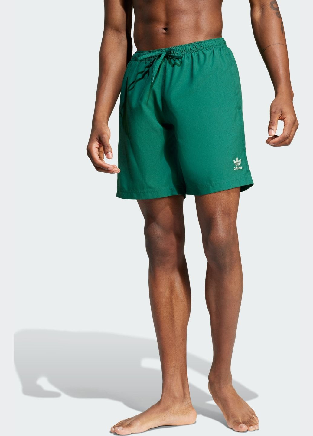 Мужские зеленые спортивные плавательные шорты adicolor 8-inch adidas
