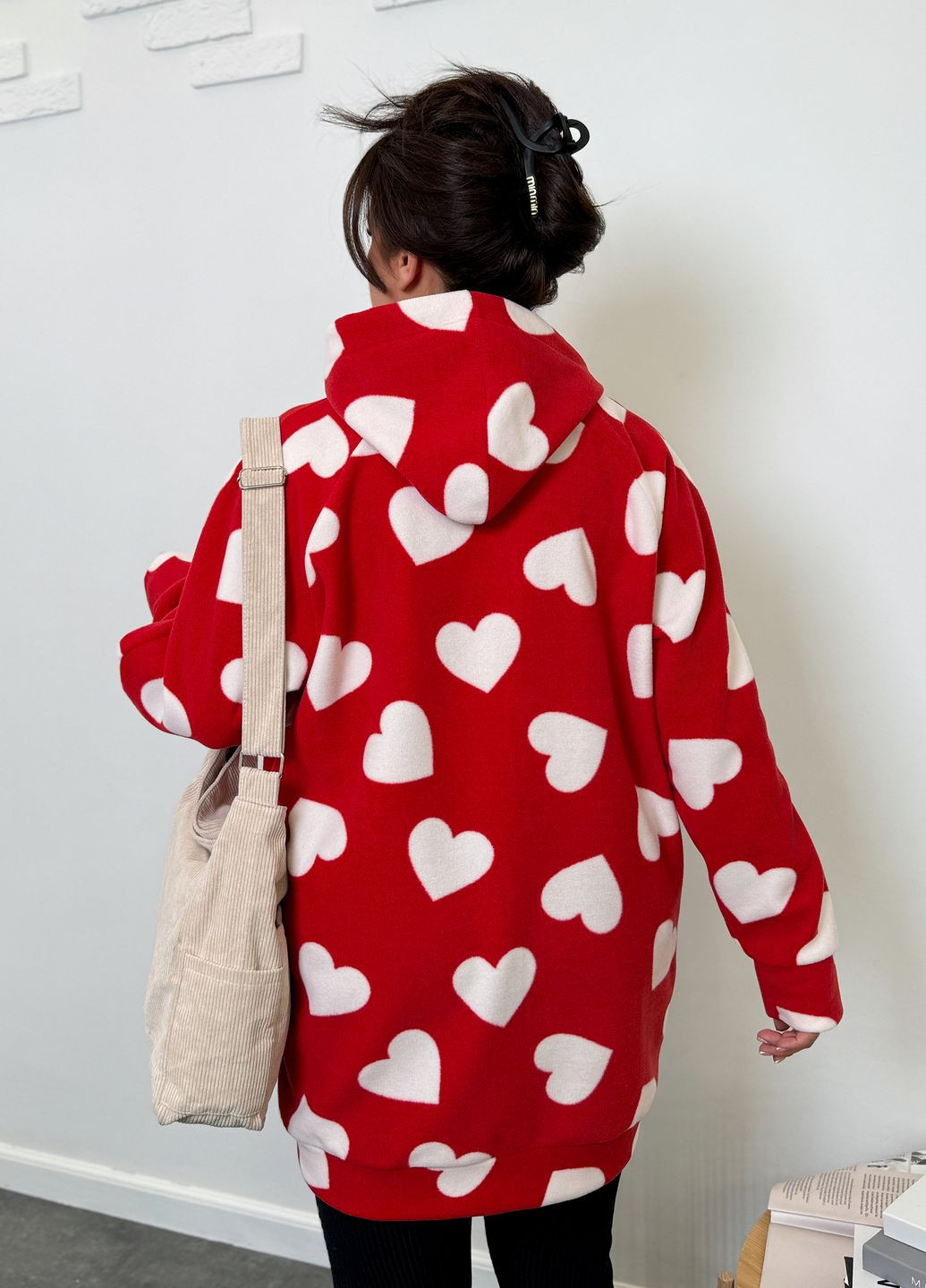 Флісове худі Сердечка No Brand (311667486)