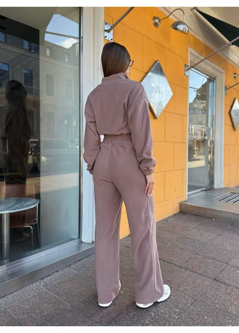 Женский флисовый комбинезон Osoblyva комбинезон-брюки темно-бежевый