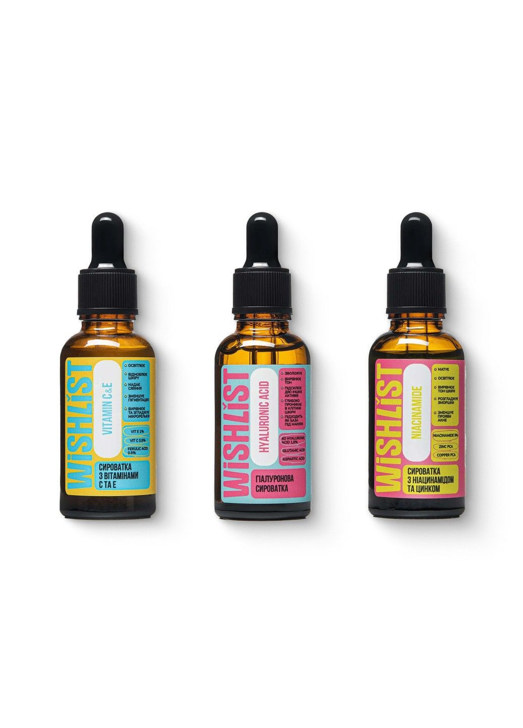 Набор сывороток для жирной кожи и расширенных пор WISHLiST (317581820)