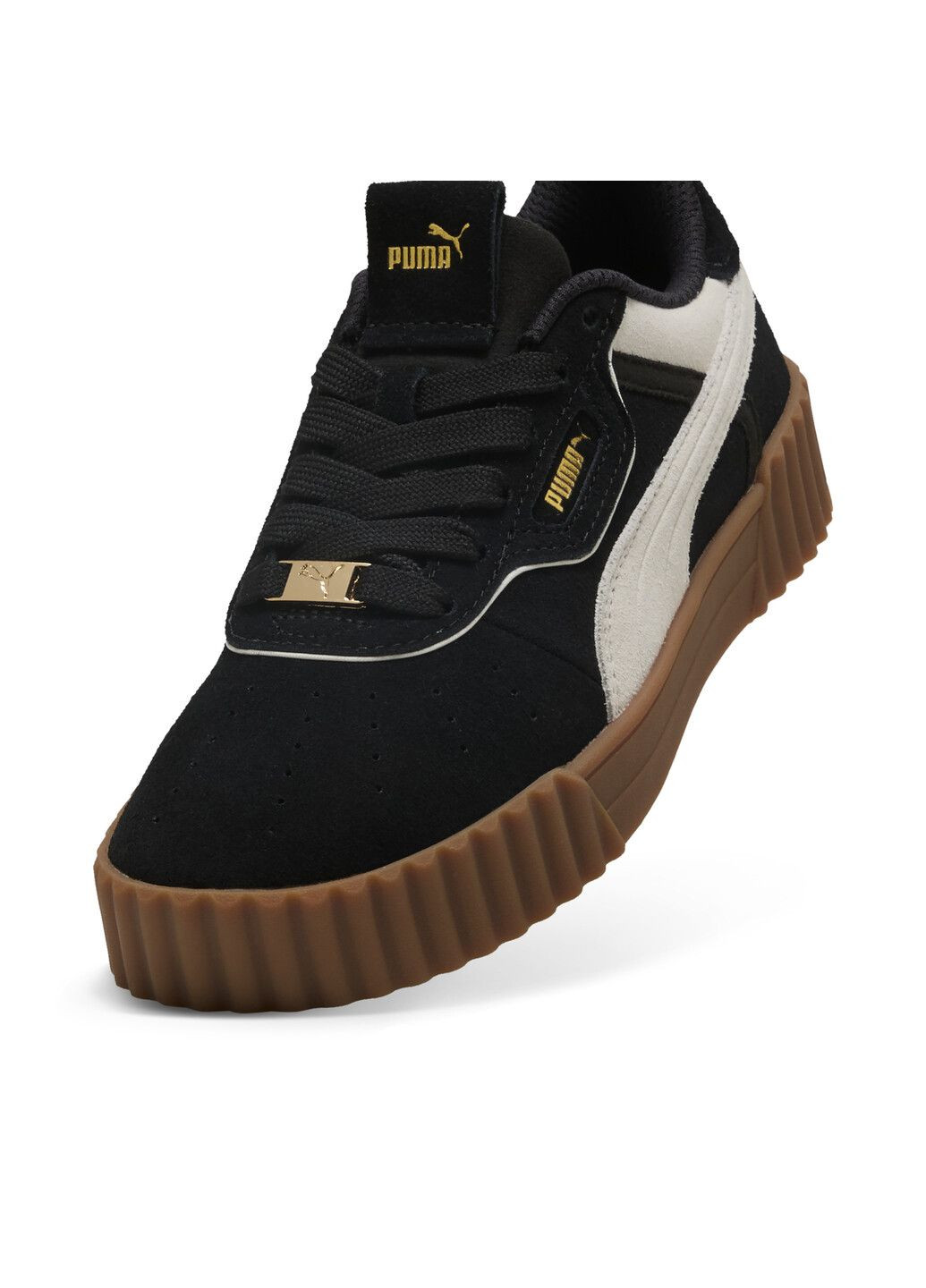 Чорні кеди carina 3.0 luxe suede sneakers women Puma