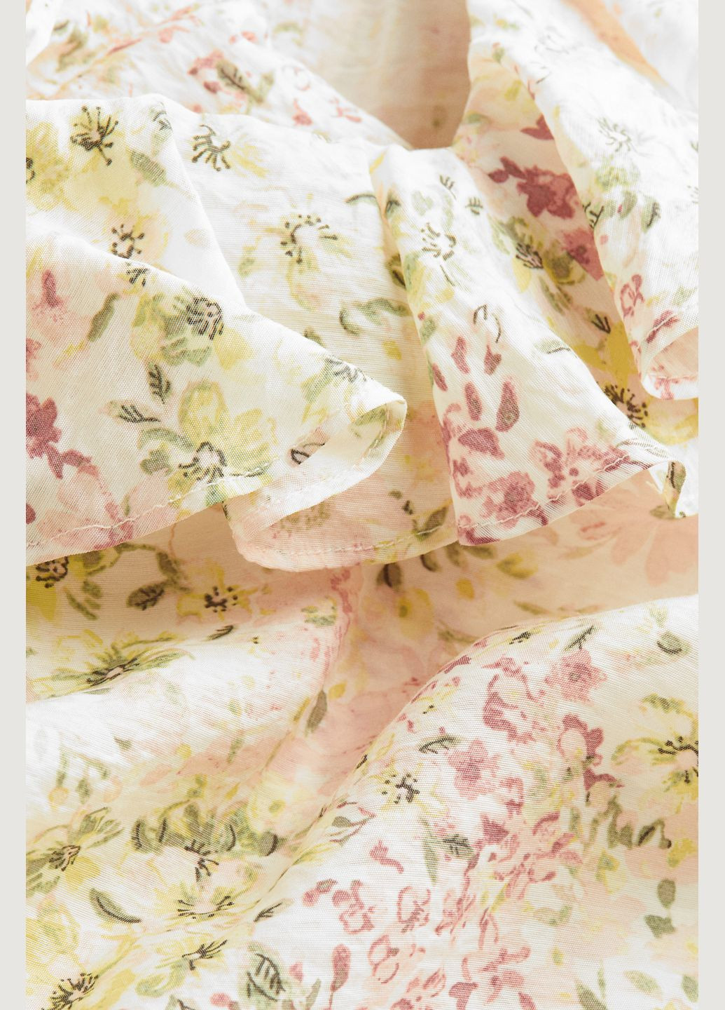 Молочна повсякденний плаття, сукня H&M з квітковим принтом