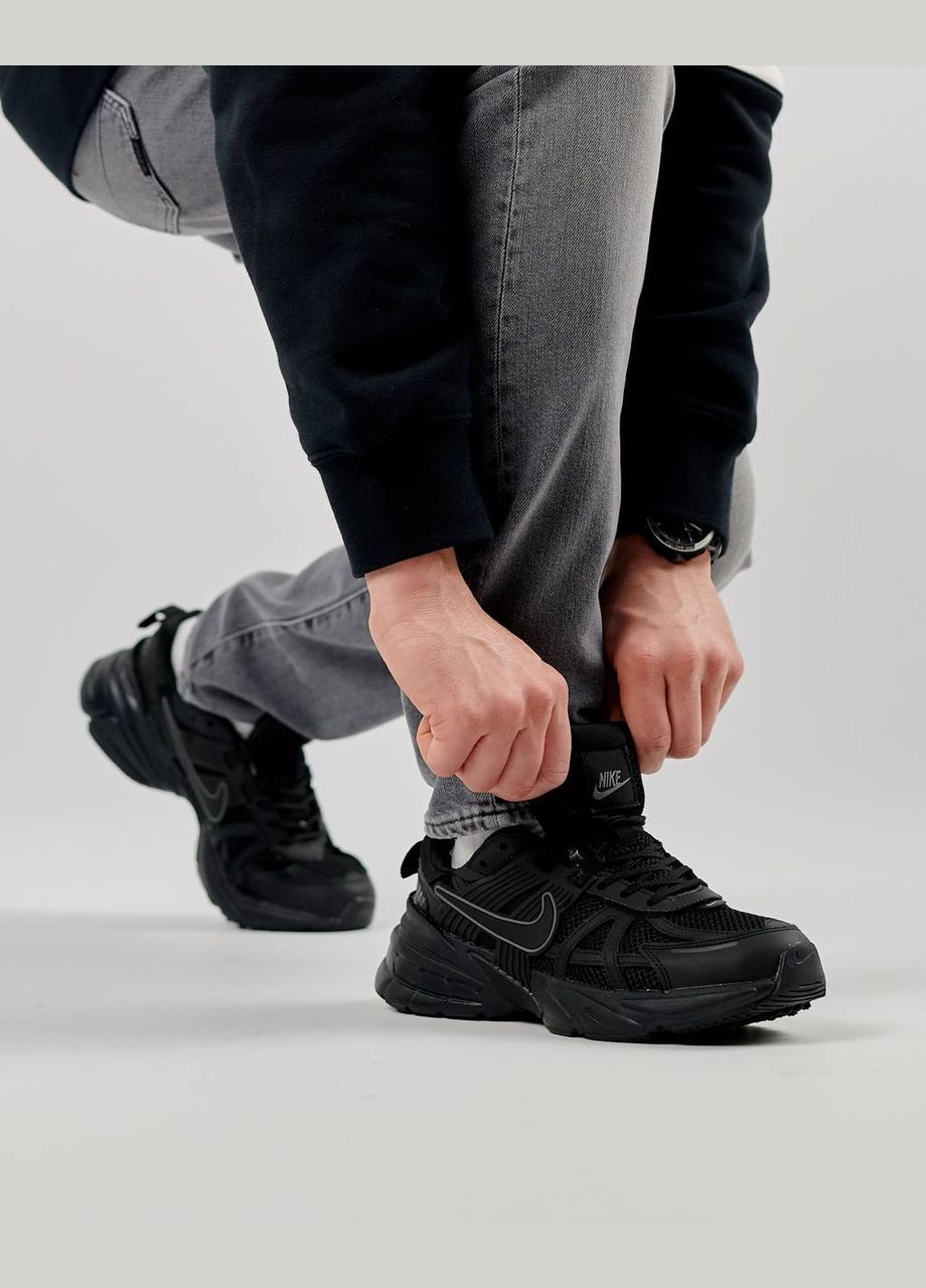 Черные демисезонные кроссовки мужские, вьетнам Nike Runtekk All Black