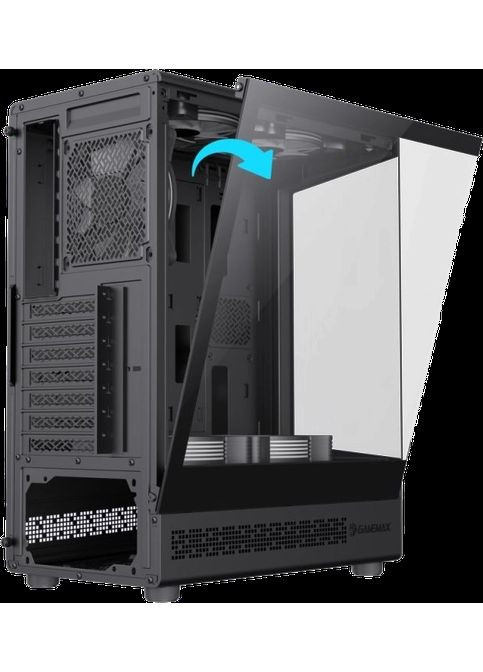 Корпус Vista COC A Tempered Glass без БЖ Black GameMax (360422716)