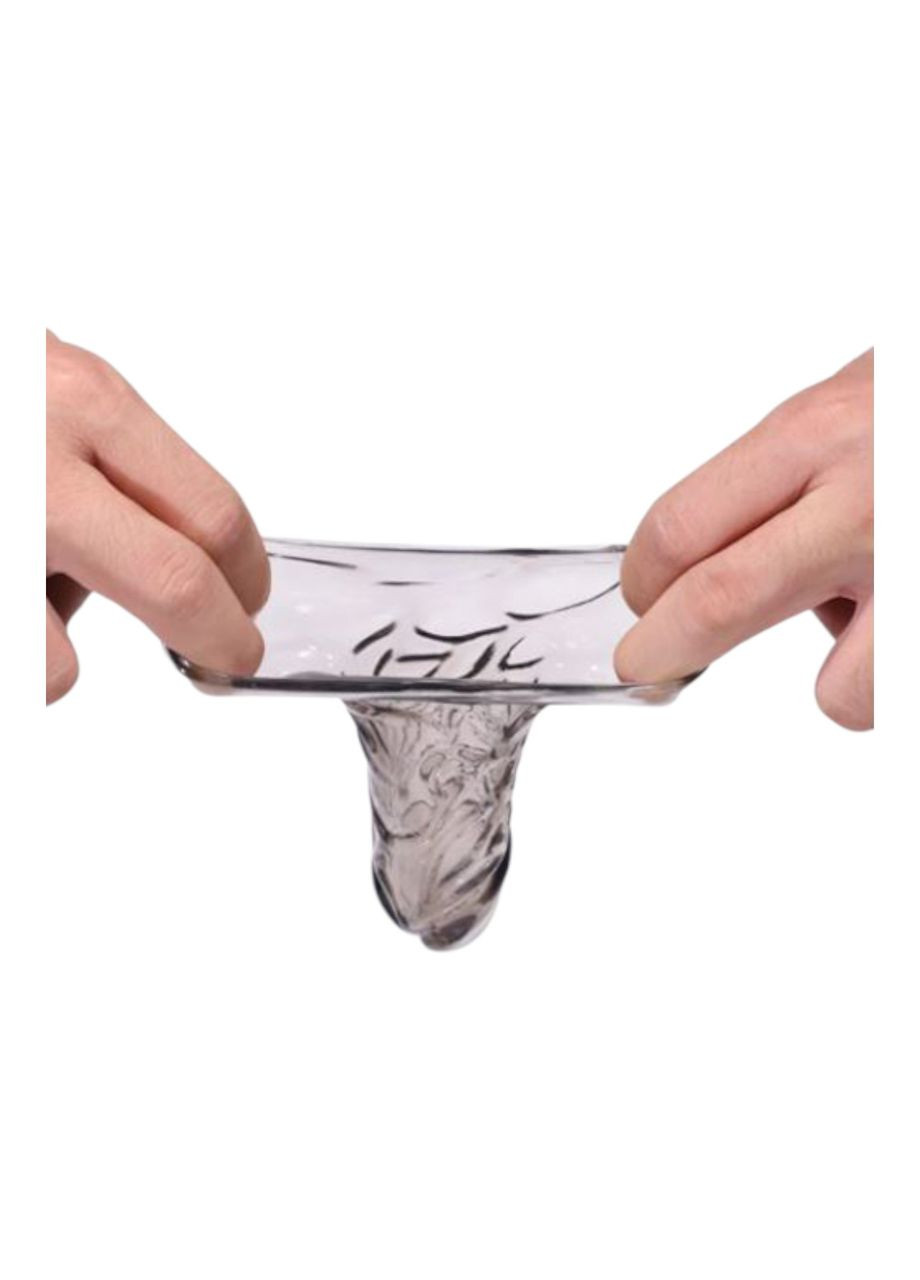 Насадка на член для збільшена члена реалістична прозора для стимуляції продовження статевого акту China (317747409)