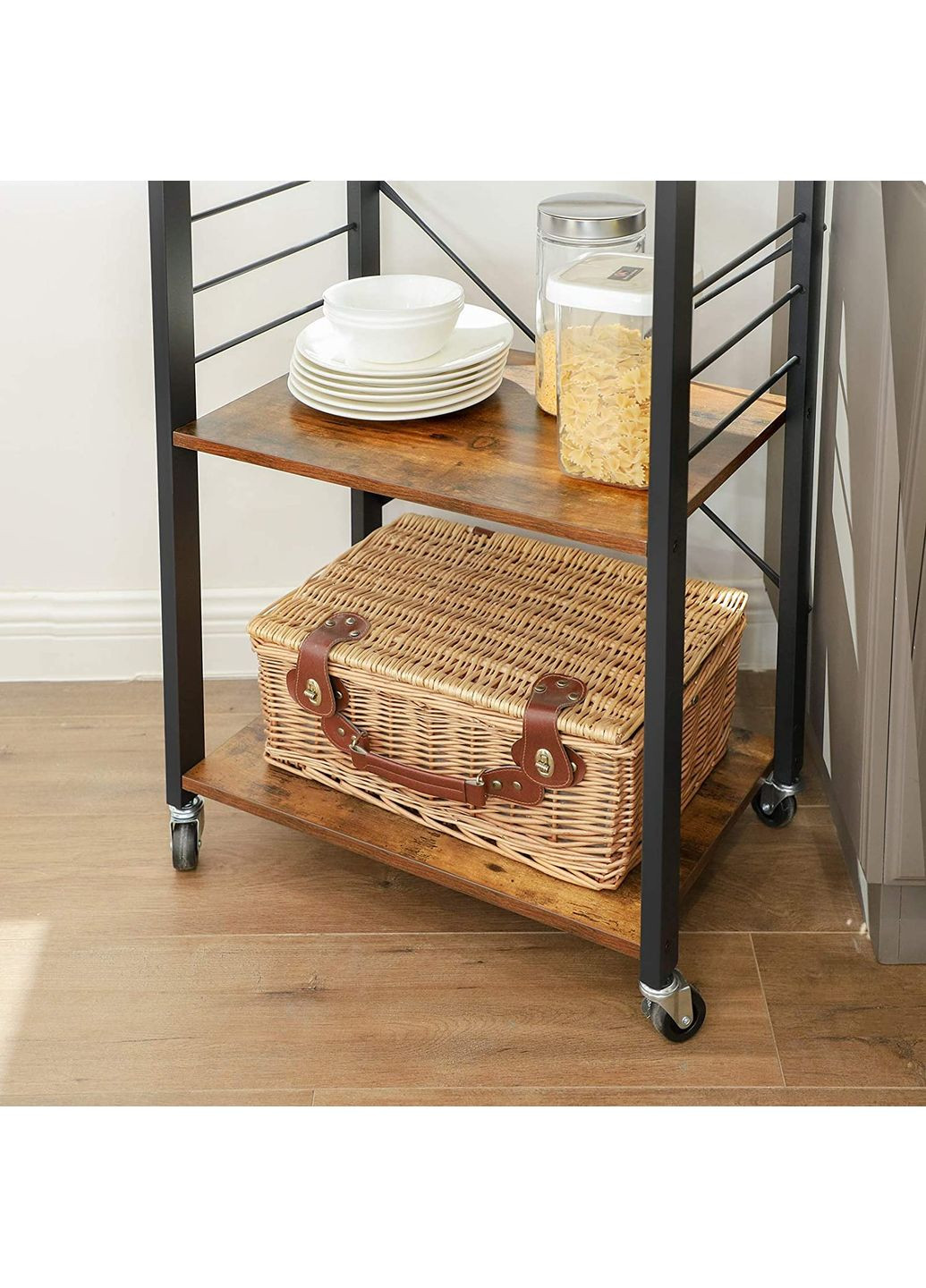 Стеллаж Dash на колесах в стиле Loft Leobert (361952867)