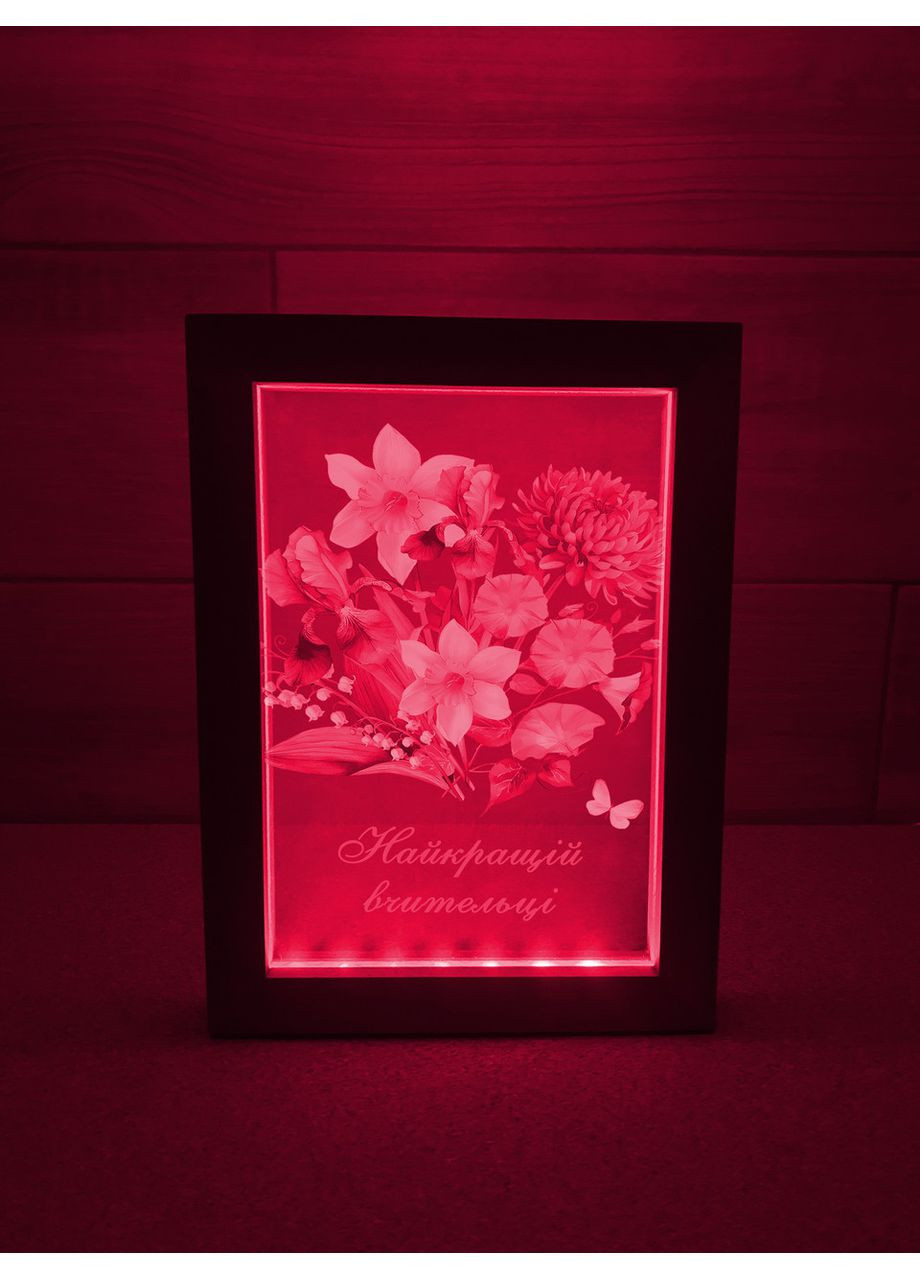 Рамка нічник з активною підсвіткою Найкращій вчительці Creative (355405892)