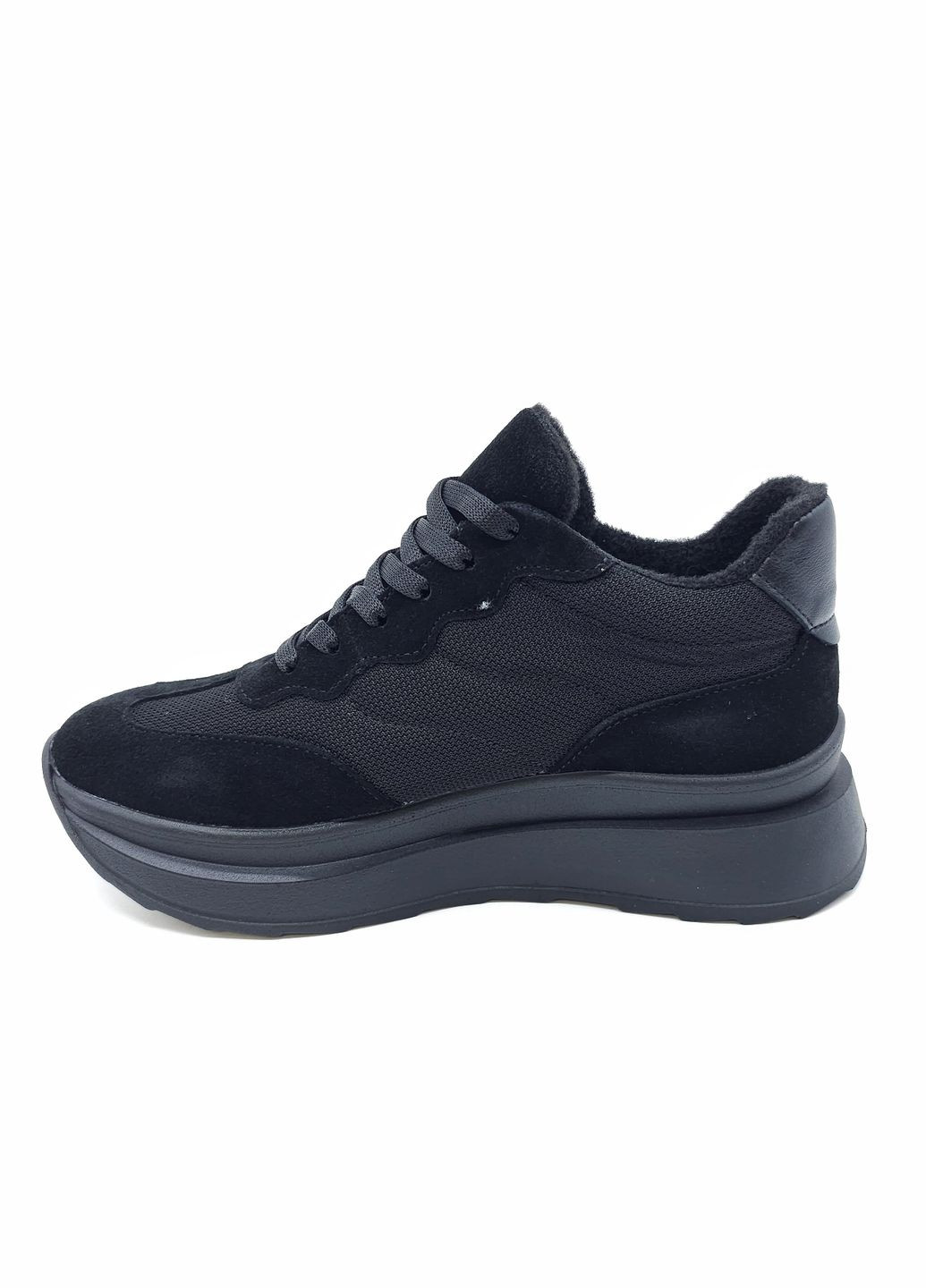 Черные всесезонные женские кроссовки черные кожаные mr-12-5 23,5 см (р) Morento