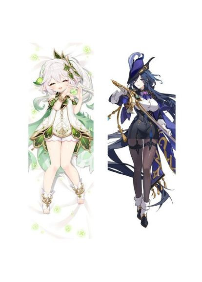 Дакимакура 150х50 см Находа Клоринда Clorinde Геншин Импакт Genshin Impact Подушка с наволочкой двухсторонняя Viva (346056515)