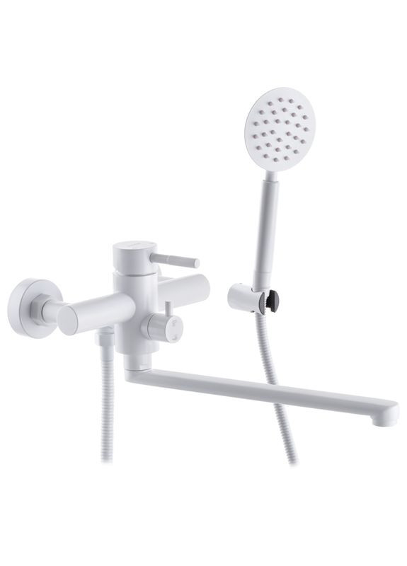 Змішувач для ванни SUS006 (EURO) WHITE з нержавіючої сталі SUS304 (MI5756) Mixxus (315151652)