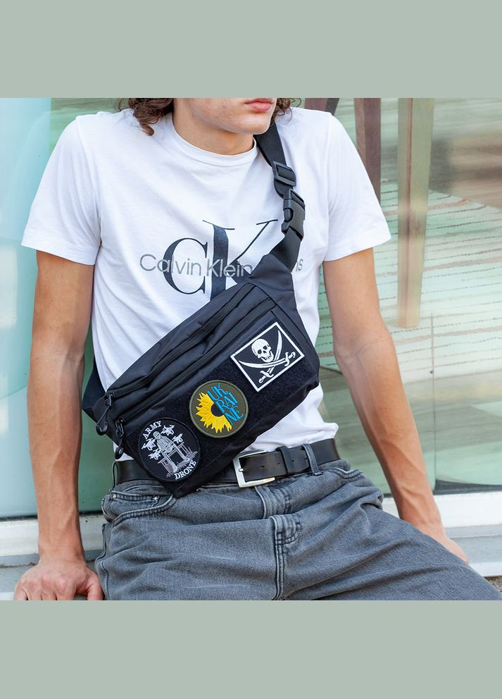 Тактическая бананка с патч-панелью мужская, Сумка через плечо EX-816 из Cordura No Brand (350936983)