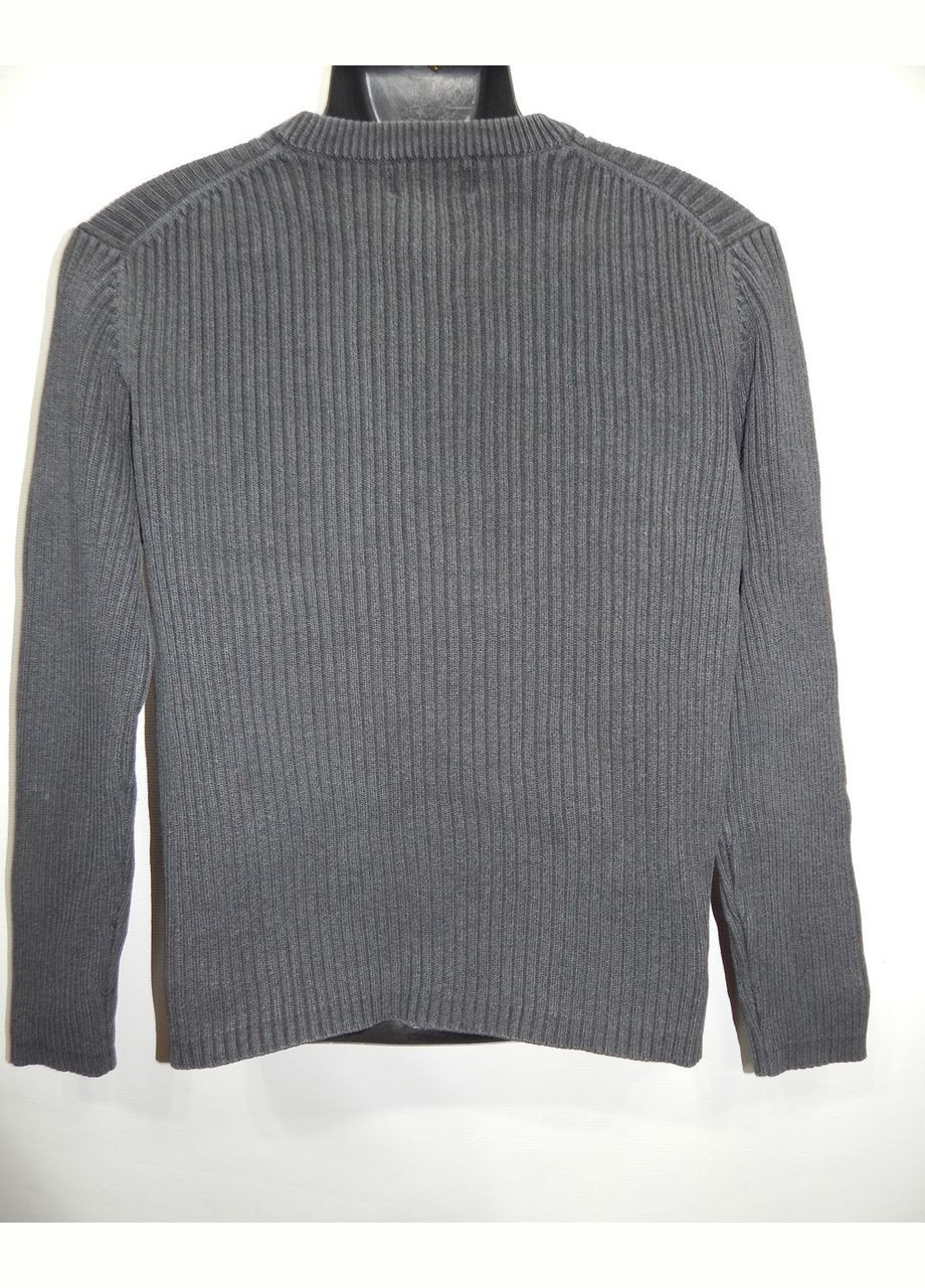 Серая повседневный рубашка с геометрическим узором No Brand