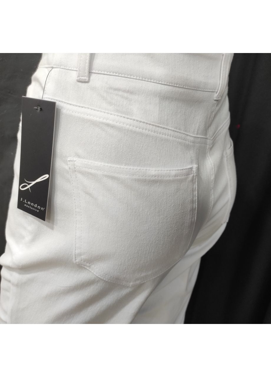 Джинсы женские МОМ стрейч тонкие летние свободные 52 белые J. London (364489724)