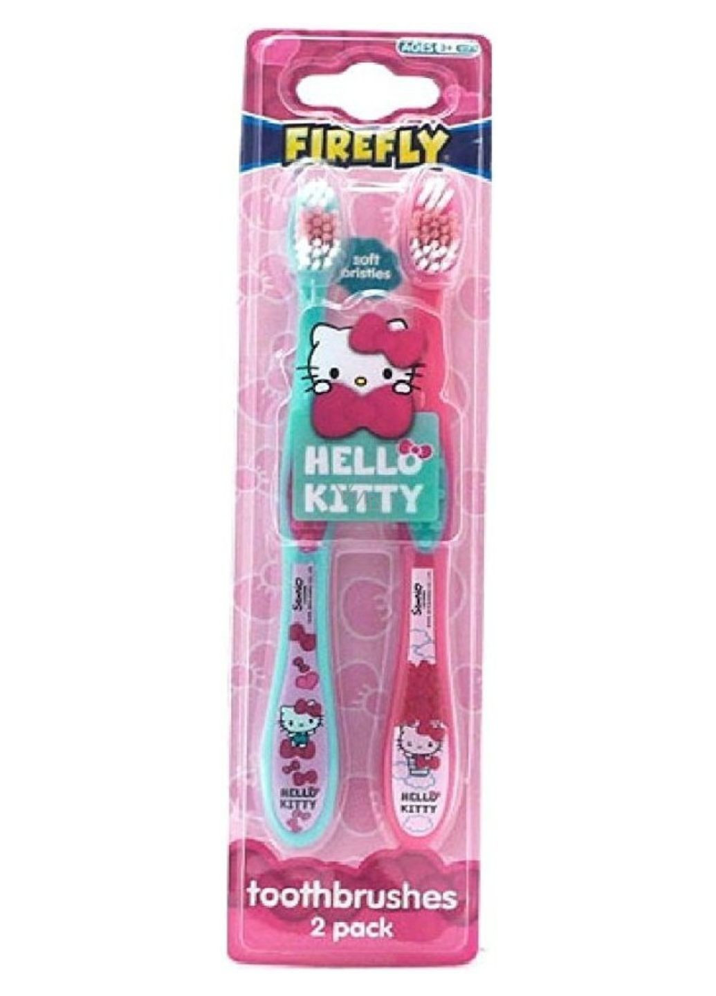 Детская зубная щетка Hello Kitty Toothbrush 3+ (2шт мягкая) Firefly (366329984)