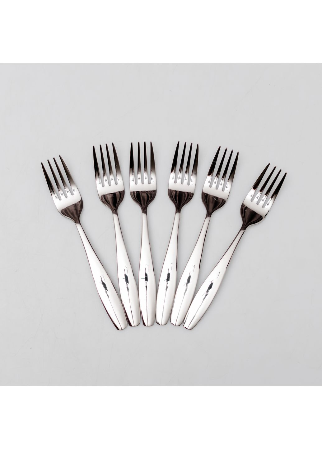 Набор десертных вилок 6 штук из нержавеющей стали, хром Ding Lanfang HP-8-20 No Brand (348467688)