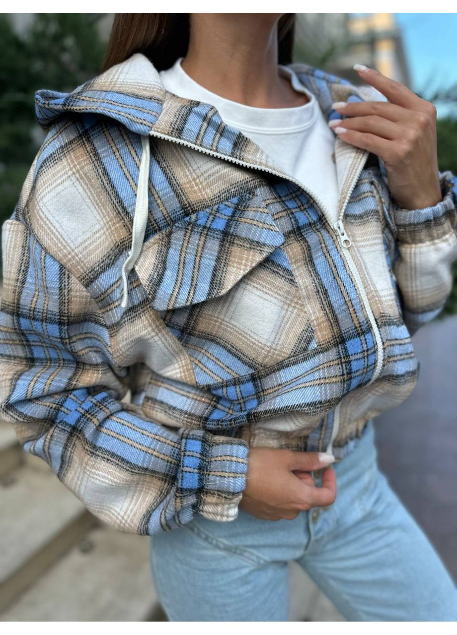 Голубая зимняя куртка - замеры в описании. GD/GL Модний простір