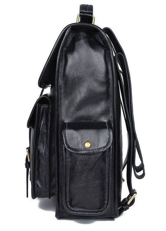 Рюкзак мужской кожаный 14967 Черный Vintage (301871720)