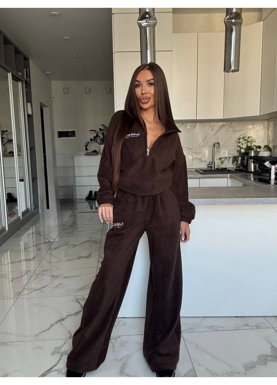 Костюм с вышивкой из двустороннего полара флиса (замеры в описании) DK/DL Мода без кордонів (368760486)