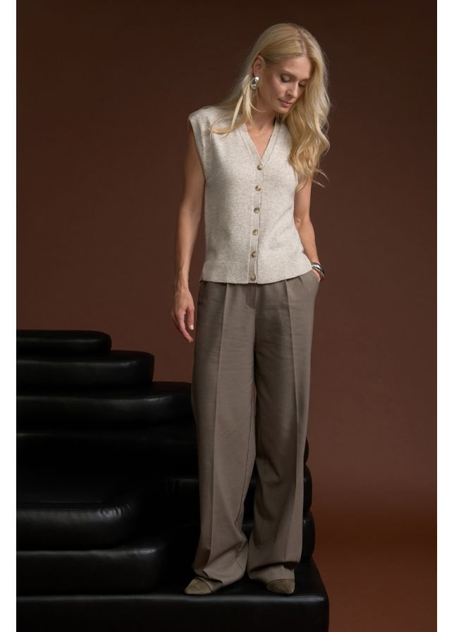 Жилет кашемир 2832 Серый Triko Bakh (368650743)