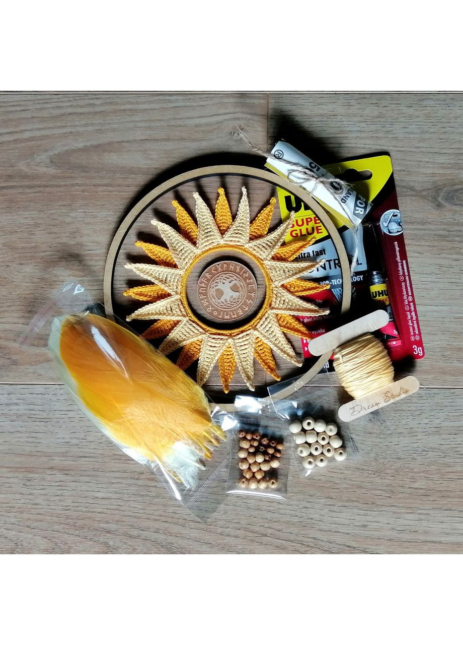 Авторский эко-набор для творчества "Ловец снов "Древо жизни". Набор для рукоделия с пошаговой инструкцией Dream Studio (363057544)