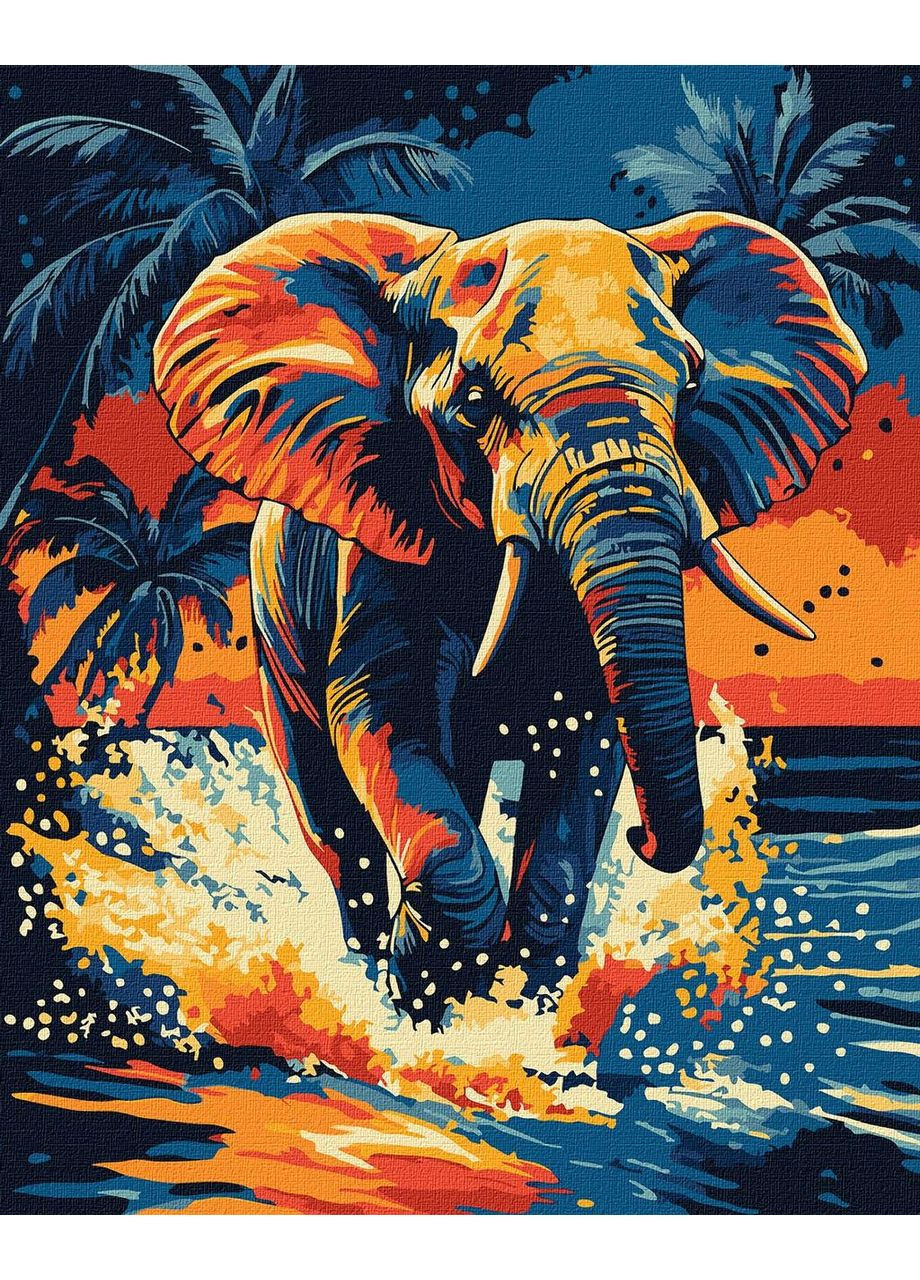Картина по номерам Магия слона Идейка 40 х 50 KHO6744 IDEYKA (356130096)