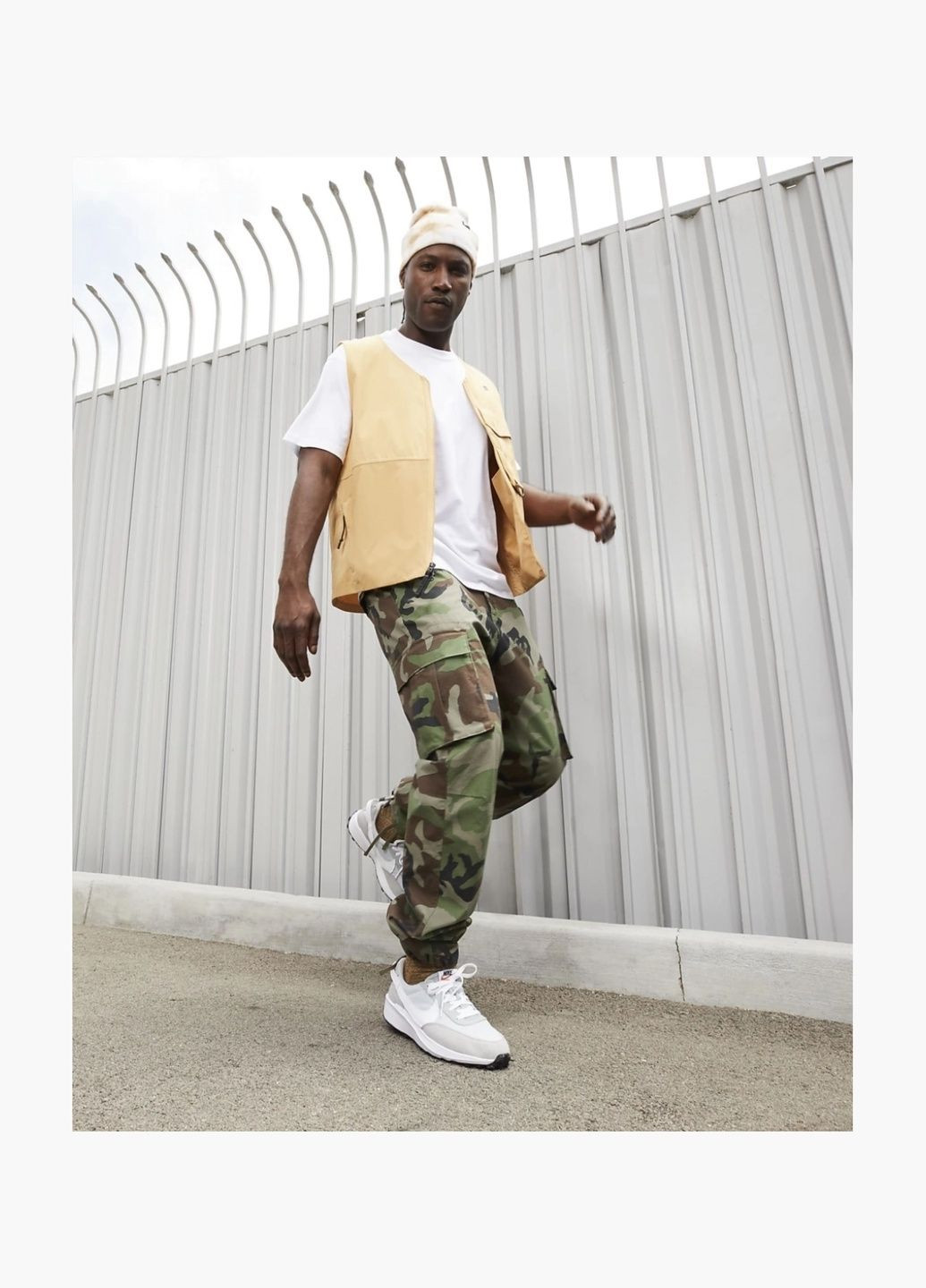 Сірі кросівки чоловічі waffle debut men s shoes grey dh9522-003 Nike