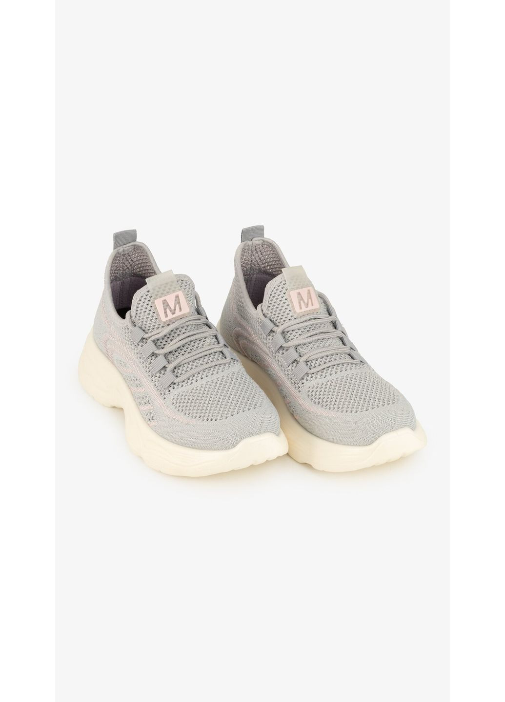 Серые кроссовки женские 2303-3 серый shop (2000999254284) No Brand