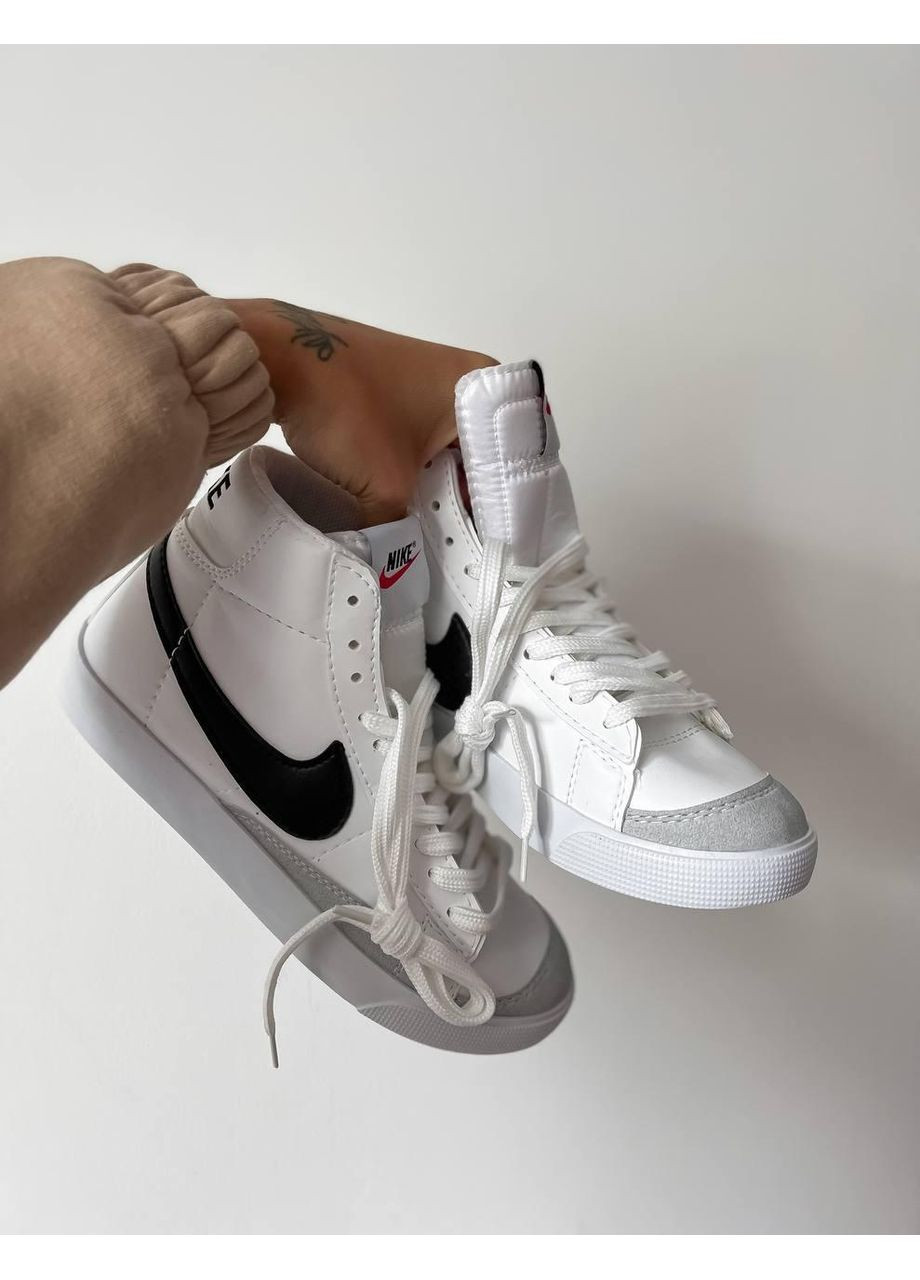 КРОСІВКИ ЖІНОЧІ NIKE BLAZER HIGH 77 VINTAGE BLACK SWOOSH НАЙК БЛЕЙЗЕР No Brand чорні демісезони (368868065)