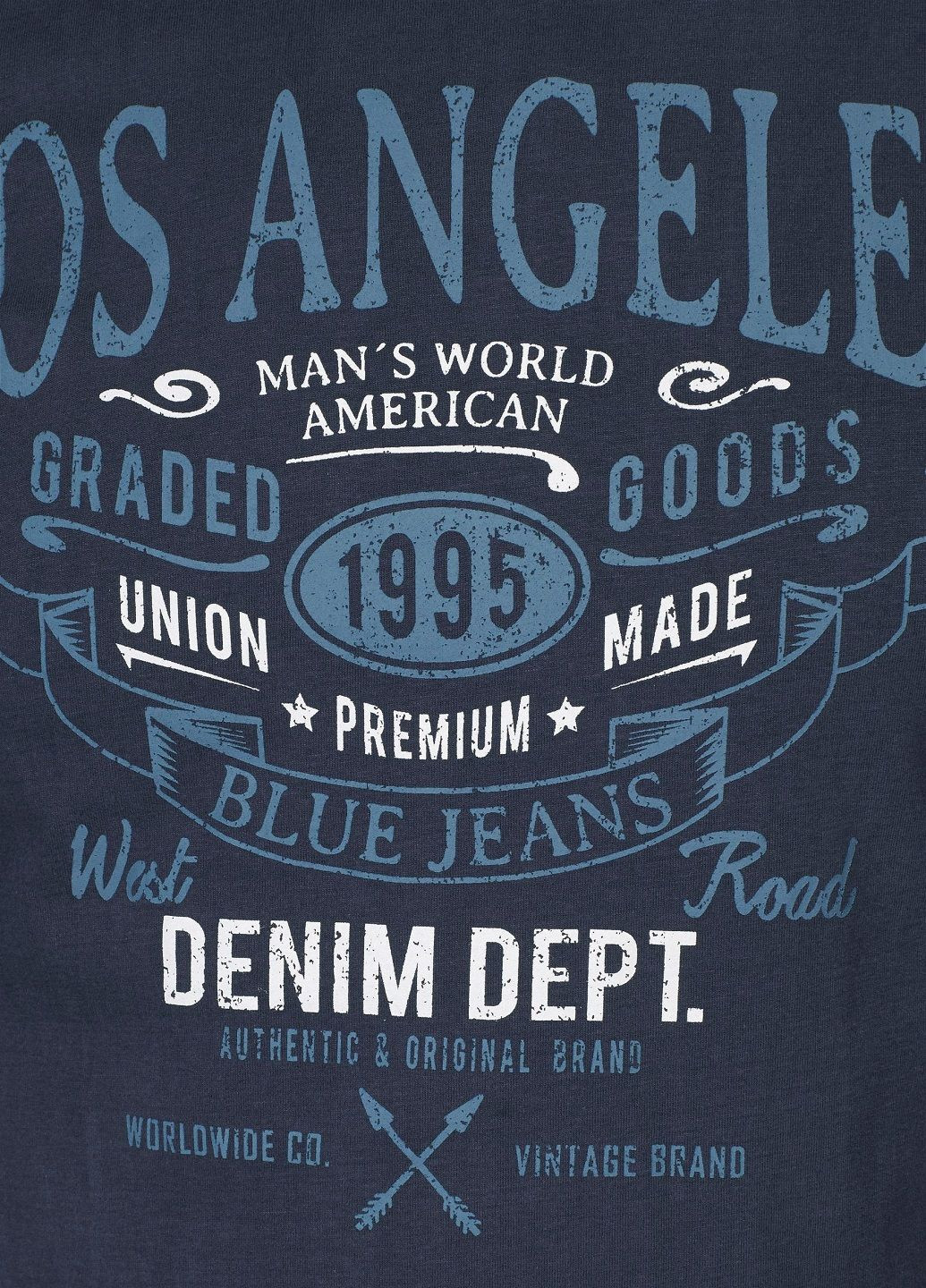 Темно-синяя футболка Man's World