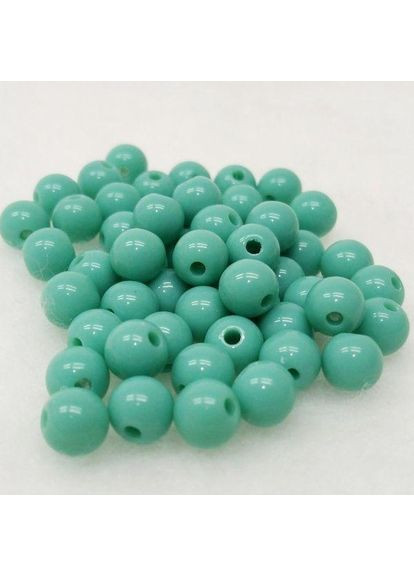 Намистини пластикові 8 мм - 10 гр, колір бірюзовий #4 Plus-plus (353393230)