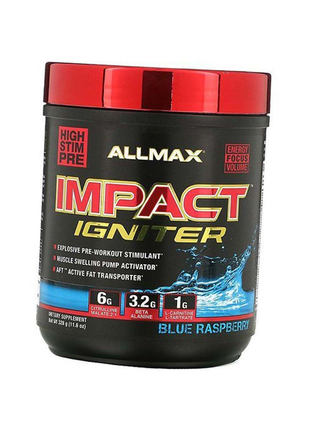 Предтренировочный комплекс Impact Igniter 328г Голубая малина ALLMAX Nutrition (293515697)