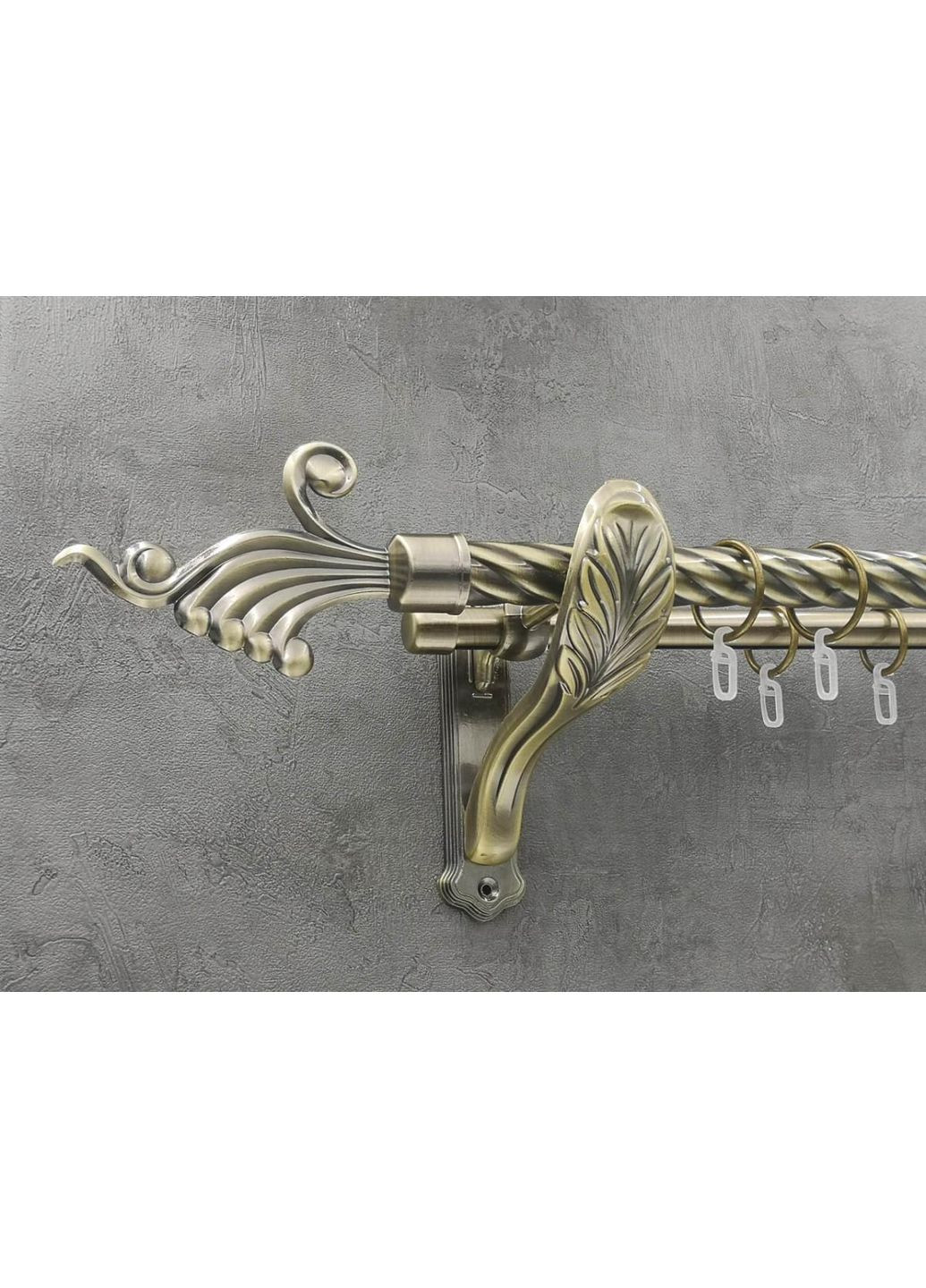 Карниз Венус витая штанга двойной ретро 25/19 мм 200 см Антик Quadrum (352782612)