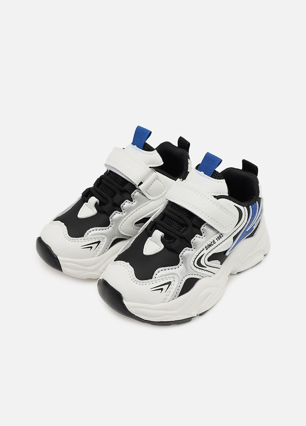 Белые демисезонные кроссовки для мальчика, на плоской подошве цвет белый цб-00273960 Kimboo