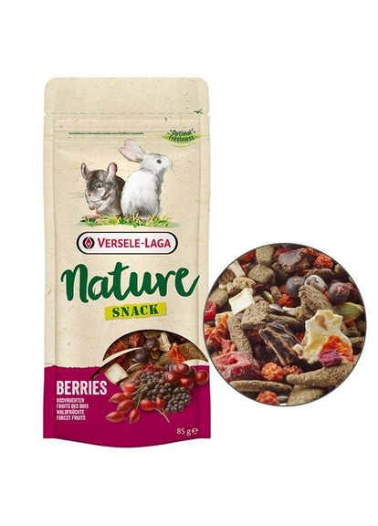 Лакомство для кроликов и грызунов Nature Snack Berries с ягодой 85 г (5410340614341) Versele-Laga (315930747)