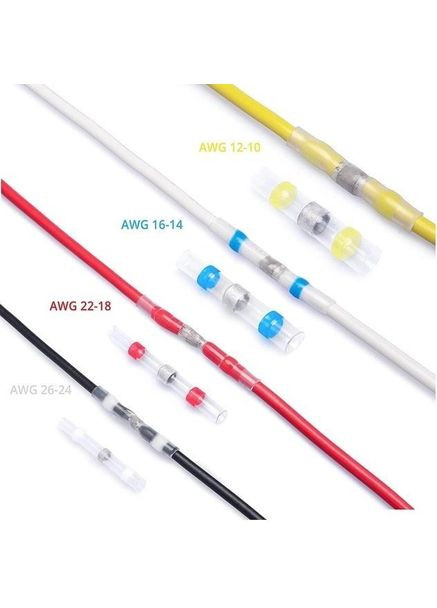 Термоусадочная гильза с припоем термоусадка 0.25-6.0 мм PWR набор 120 шт (DR050756) No Brand (330778983)