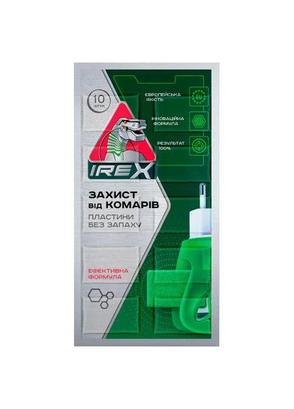 Пластини для фумігатора Від комарів 10 шт. (4820184441347) IREX (397596023)
