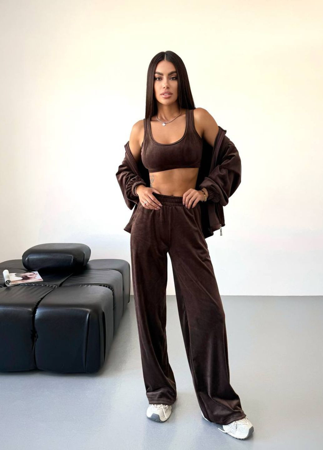 Костюм-тройка: топ, худые и брюки Allthings (357489528)