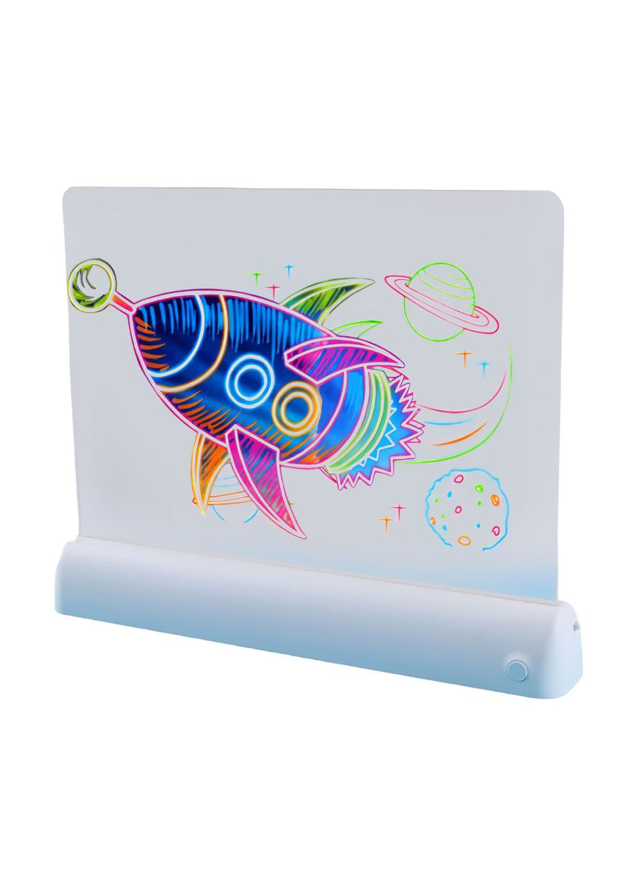 Магічна флуоресцентна 3D дошка для малювання 32*24 см Tenwin (322635150)