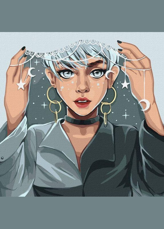 Картина за номерами Хранителька снів 40*40 см KHO4894 Ідейка (362534577)