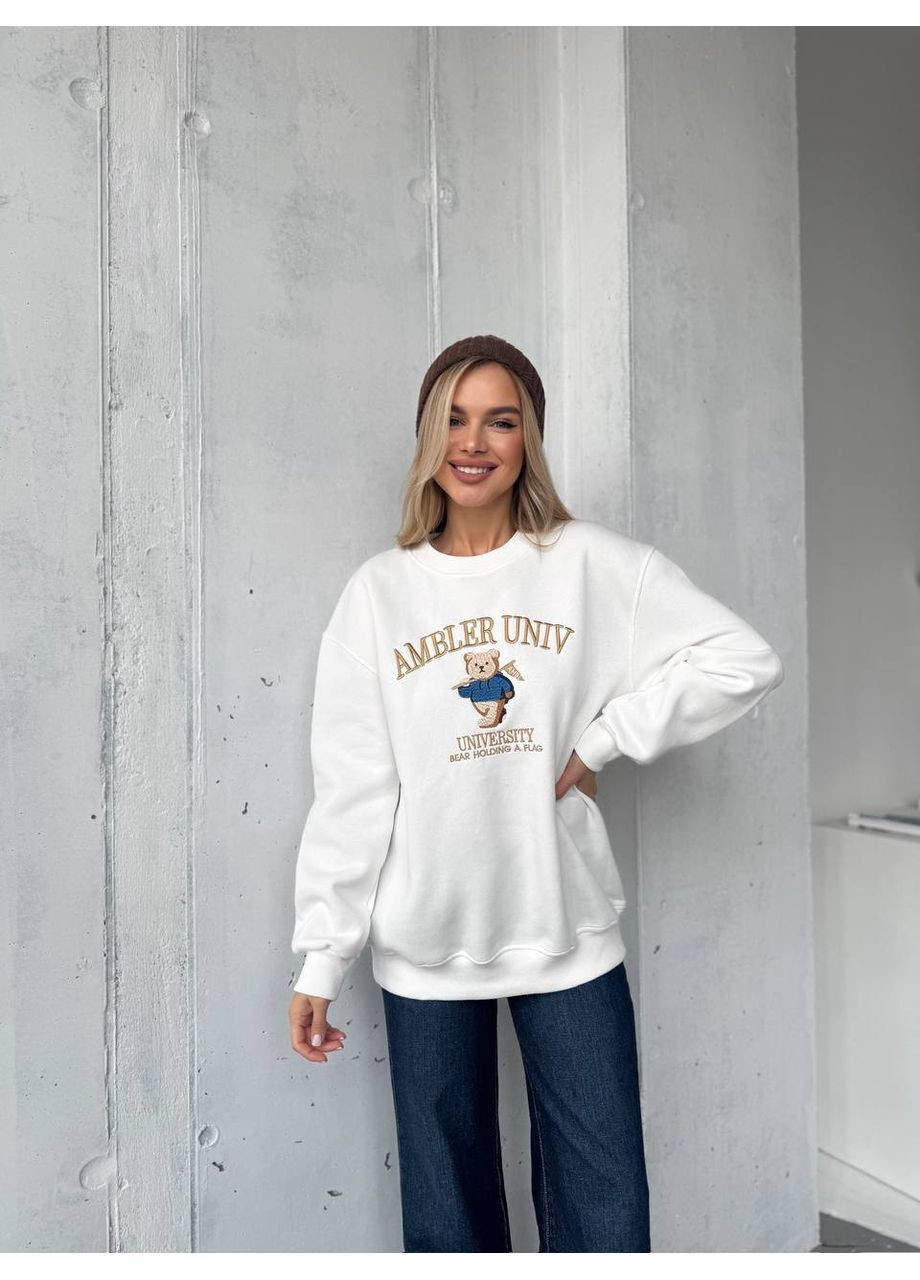 Белый женский свитшот рисунок (369136020)